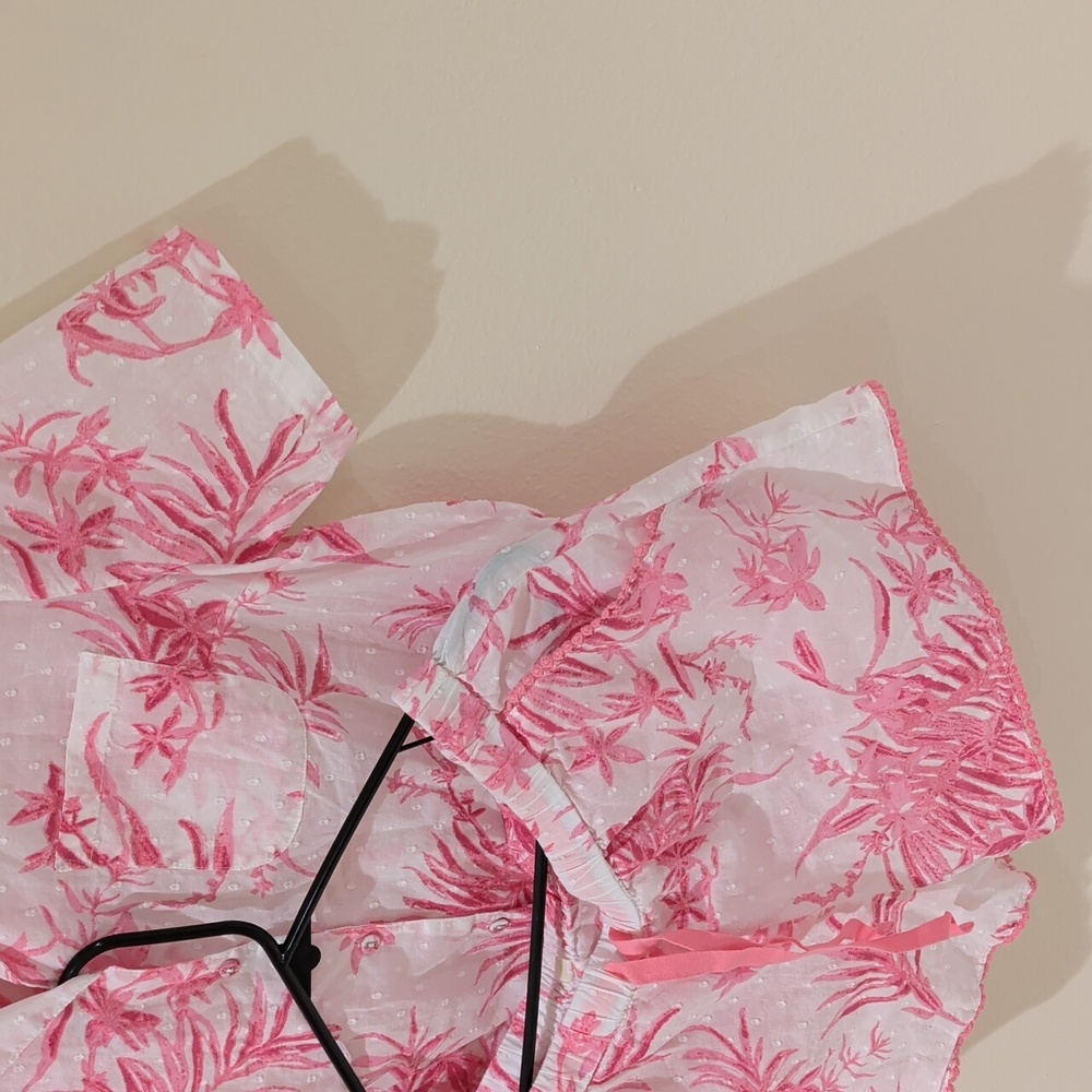 Beacon Cove 100% Cotton Pink Floral Pajamas Size M - Picture 8 of 12